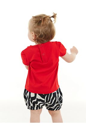 شلوارک و برمودا قرمز بچه گانه رگولار Denokids - کد 683442606