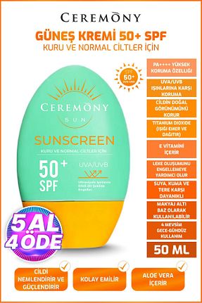 کرم ضد آفتاب صورت SPF 50 + Ceremony - کد 861012185