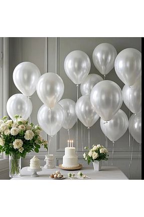 بادکنک سفید Deniz Party Store - کد 224729191