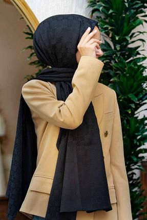 شال مشکی زنانه ابریشم Vissona - کد 856167029