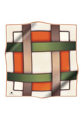 روسری نارنجی 90 x 90 Vissona - کد 72699149