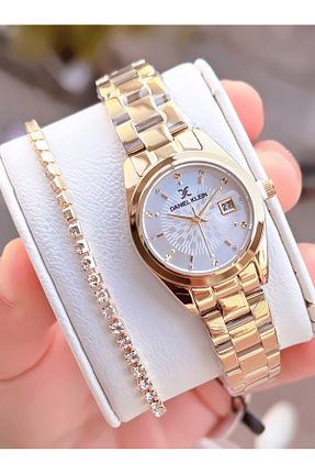 ساعت مچی طلائی زنانه 26-30 میلی متر Daniel Klein - کد 850465060