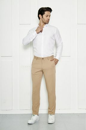 شلوار بژ مردانه پنبه ای ERC moda - کد 956097379