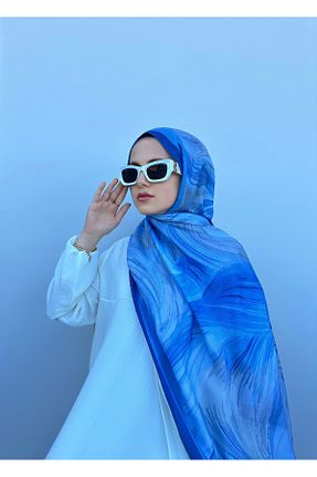 شال آبی زنانه GRAZELLA - کد 956147690