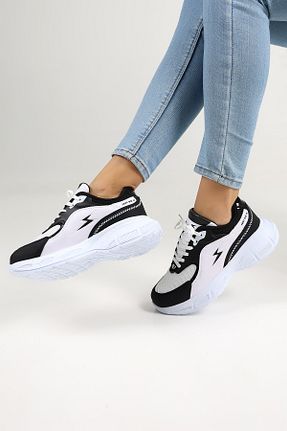 کفش اسنیکر مشکی زنانه بند دار Encool - کد 956397635