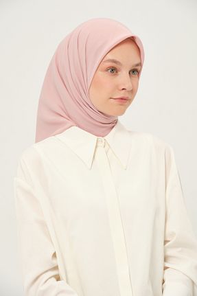 روسری صورتی شیفون Madame Polo - کد 956386572