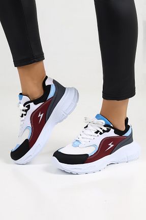 کفش اسنیکر زرشکی زنانه بند دار Encool - کد 956397574