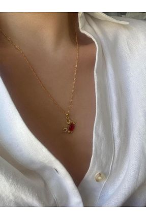 گردنبند جواهر رنگی زنانه سنگ طبیعی VenüsDesign - کد 956518120