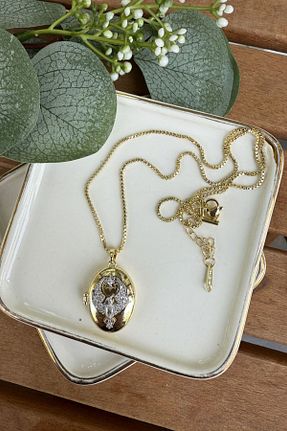 گردنبند جواهر طلائی زنانه روکش طلا My Joyas Design - کد 956760969