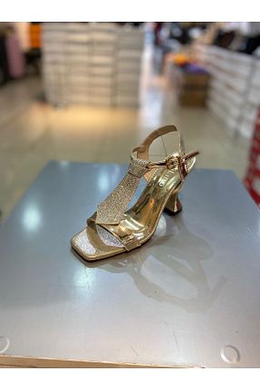 کفش مجلسی طلائی زنانه چرم مصنوعی Alphus - کد 957516333