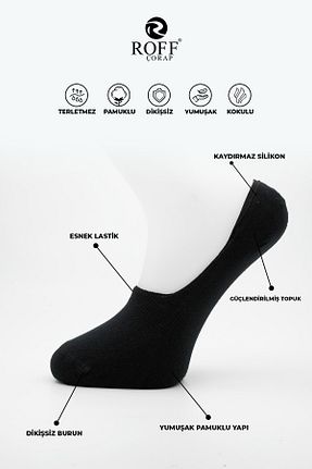 جوراب مشکی زنانه Babet Çorabı wolk shoes - کد 957652534