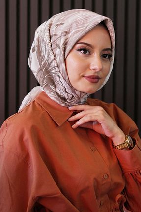 روسری رنگی پنبه پلی استر Eşarp Sokağı - کد 957725362