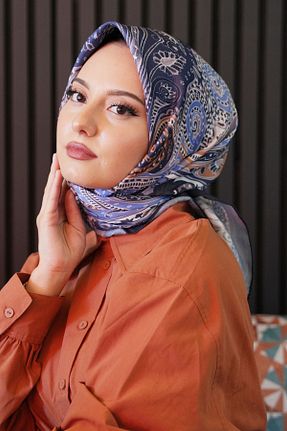 روسری رنگی پنبه پلی استر Eşarp Sokağı - کد 957725502