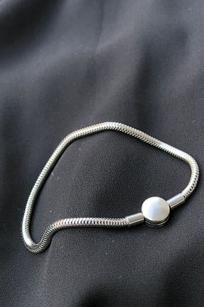 دستبند استیل (فولاد) طوسی زنانه استیل (فولاد) Bonicce - کد 957774954