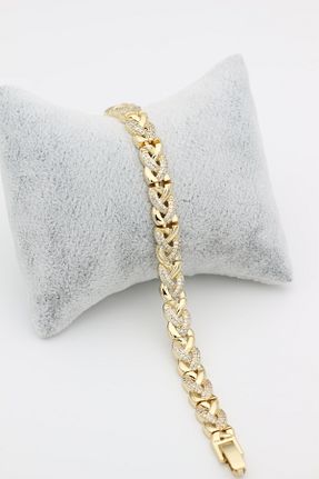 دستبند استیل (فولاد) زرد زنانه استیل (فولاد) XUPING JEWELRY - کد 958188895