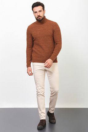پلیور قهوه ای مردانه Saç Örgü Mcr - کد 322429611