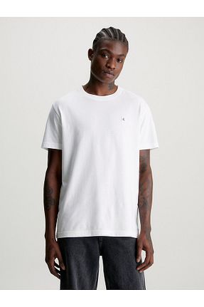 تیشرت سفید مردانه رگولار Calvin Klein - کد 786417957