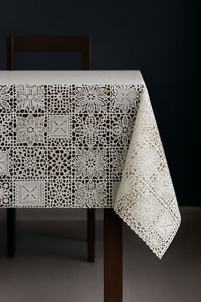 رومیزی بژ نایلون Soft Kare - کد 957055087