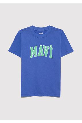 تیشرت سرمه ای بچه گانه یقه دوچرخه Mavi - کد 958017926