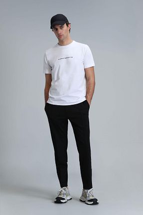 تیشرت سفید مردانه رگولار Lufian - کد 820302369
