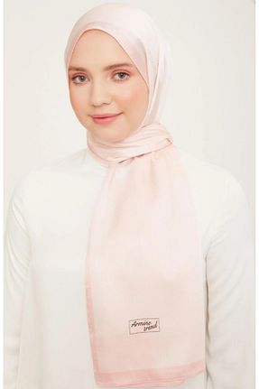 شال صورتی زنانه پنبه ای Armine - کد 749180316