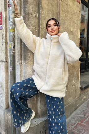 کاپشن بژ زنانه رگولار moda armanc - کد 883609193