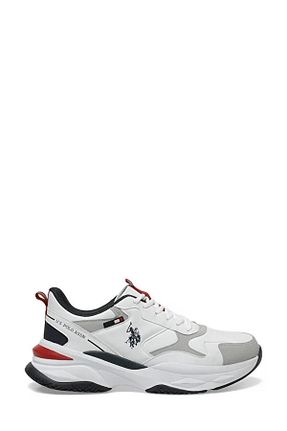 کفش اسنیکر سفید مردانه بند دار U.S. Polo Assn. - کد 765570415