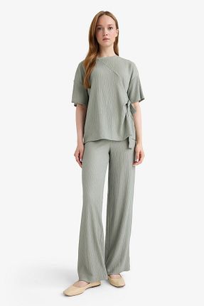 شلوار سبز زنانه الاستین Defacto - کد 895301208