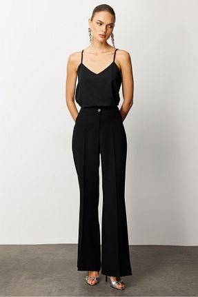شلوار مشکی زنانه پلی استر Moda İlgi - کد 935894422