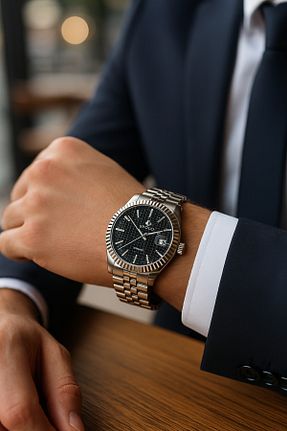 ساعت مچی مشکی مردانه 41-45 میلی متر S.POLO - کد 366060914