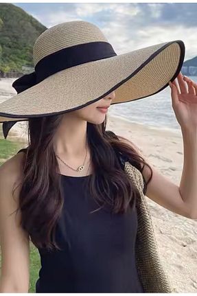 کلاه بژ مردانه حصیر AYSBUTK - کد 840718081