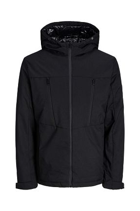 کاپشن مشکی مردانه پلی استر Jack & Jones - کد 343285831