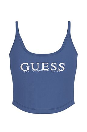 بلوز آبی زنانه طرح دار Guess - کد 927276738