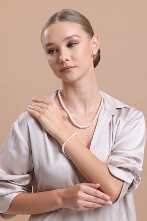ست نقره رنگی زنانه مروارید Birinci1926 - کد 376173628