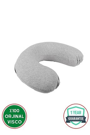 بالش طوسی پنبه پلی استر Viscomina - کد 322571278