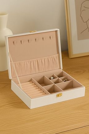 نظم دهنده جواهرات و آرایش سفید 1 پارچه Ecrou - کد 817374119