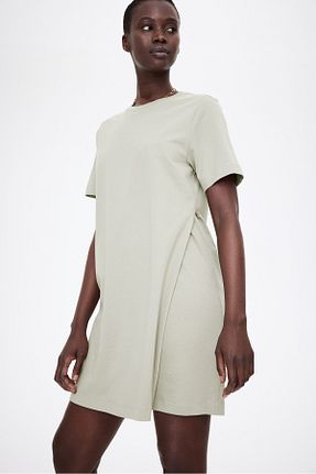 لباس بارداری خاکی زنانه پنبه ای H&M - کد 924395635