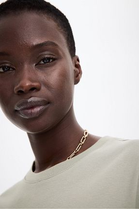 لباس بارداری خاکی زنانه پنبه ای H&M - کد 924395635