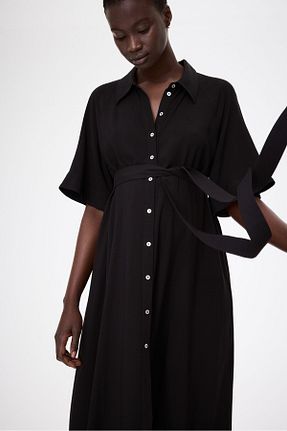 لباس بارداری مشکی زنانه رگولار H&M - کد 925431512