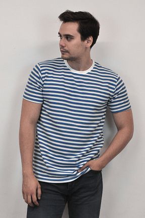 تیشرت آبی مردانه رگولار F&K - کد 747179498