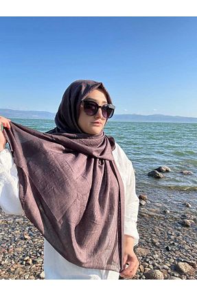 شال قهوه ای زنانه rosen design - کد 941766413