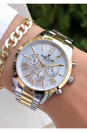 ساعت مچی طلائی زنانه 36-40 میلی متر Daniel Klein - کد 350883200