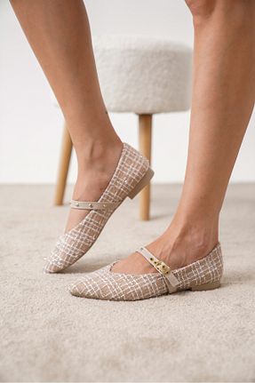 بابت بژ زنانه پارچه ای öz se shoes - کد 900679545