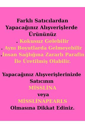 شمع سفید Karışık Çiçek mislinapearls - کد 896903374