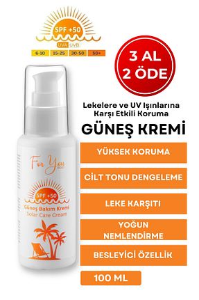 کرم ضد آفتاب صورت SPF 50 + For You Gold - کد 46895933