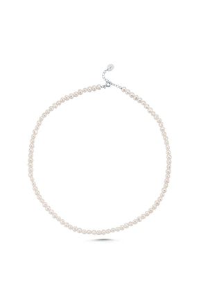 گردنبند مروارید سفید نقره Birinci1926 - کد 356851391