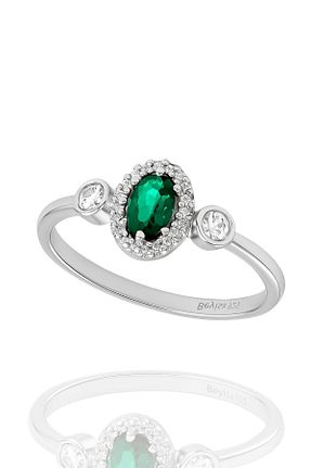 انگشتر نقره رنگی زنانه زیرکن Beyisa - کد 838229102