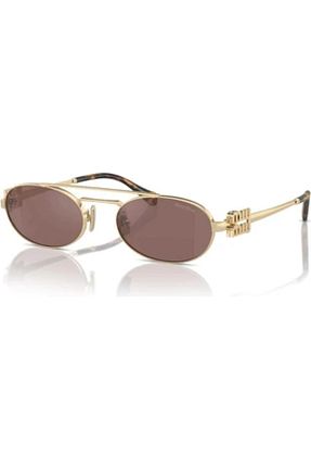 عینک آفتابی طلائی زنانه 53 Miu Miu - کد 815126156