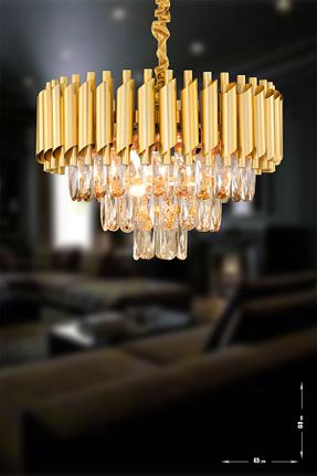 لوستر زرد آلومینیوم Avizemoda - کد 662740354