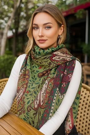شال سبز زنانه پلی استر Axesoire - کد 873489782